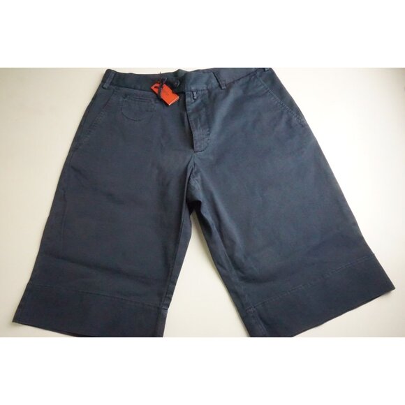 Isaia Napoli Sportivo Cotton Blend Navy Blue Shorts 50R BRAND NEW